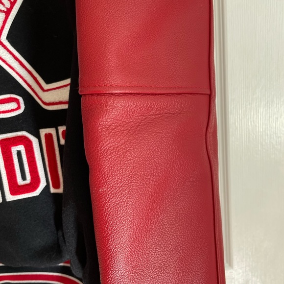 Bandits Ice hockey leather bomber jacket - Picture 8 of 14